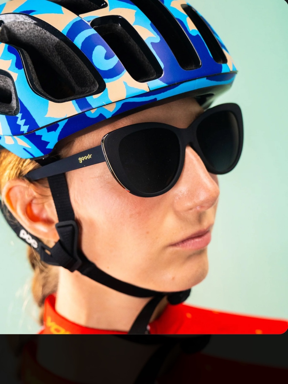 Goodr Glam G Black Cat Eye Sunglasses Original Sport Running Cycling Unisex